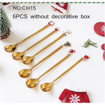 6Pcs Stainless Steel Stirring Spoons