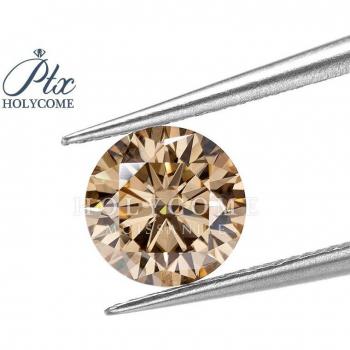 Loose 5 mm Champagne Cut Moissanite