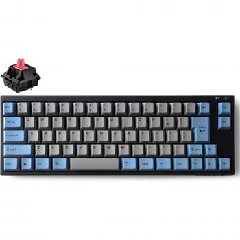 Leopold GrayBlue Portable 70‑Key with Arrow Keys