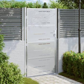Portail de jardin acier inoxydable 100x180 cm