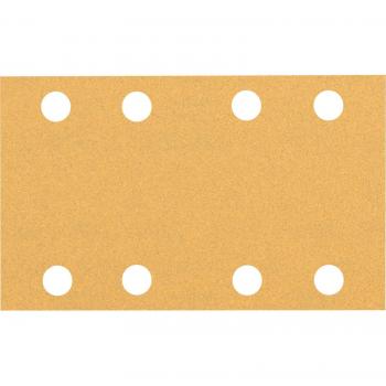 Feuille abrasive perforée Bosch C470, 80 x 133 mm, Grain 100, 10 pièces