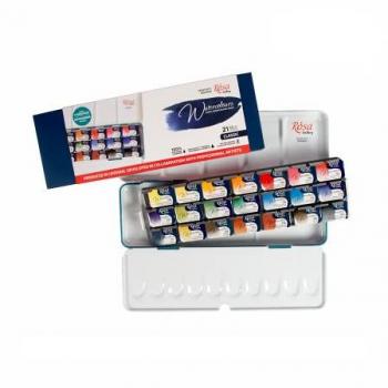 Whole‑Pan Classic Watercolor Set – Rosa Gallery 21 Colors