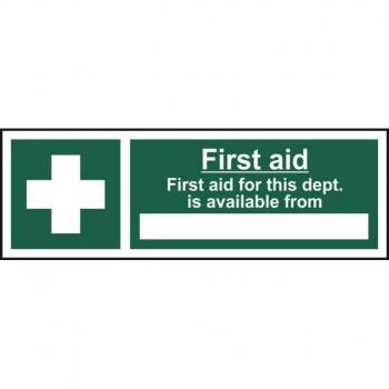 First Aid Resources Available Here Sign
