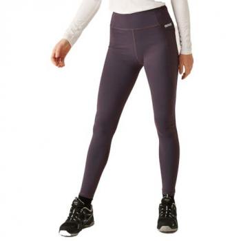 Regatta Women's Knitted Holeen Pro Leggings Size 16 Deep Plum