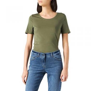 S.Oliver Damen T-Shirt Regular Fit in Grün