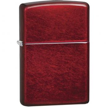 Candy Apple Red Zippo Windproof Lighter with Ice Design (21063)