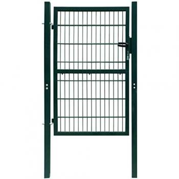 VidaXL Single Green 2D Fence Gate 106 x 190 cm