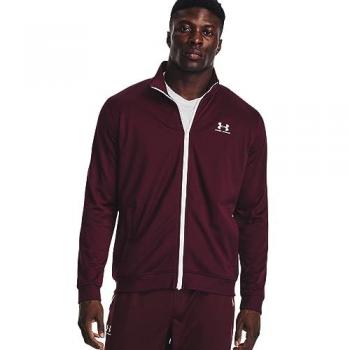 Under Armour Men's Sportstyle Tricot Jacket, Burgundy, Size Small