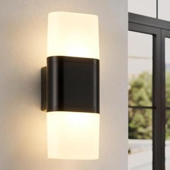 Up & Down Exterior LED Wall Light – White Shade