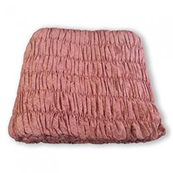 Copridivano Universale Arricciato Rosa Antico 4 Posti Rosa Antico