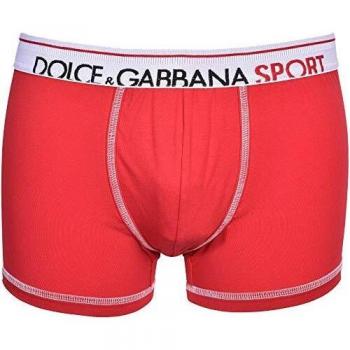 Dolce & Gabbana Trunk Sportivo Contrasto, Rosso/Bianco