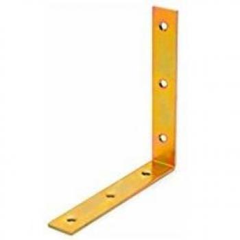 Angolari in Legno Bicolore 125 mm × 125 mm × 22 mm – Fori Smussati (40 unità)