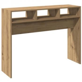 Table console chêne 105x30x80 cm en bois d'ingénierie