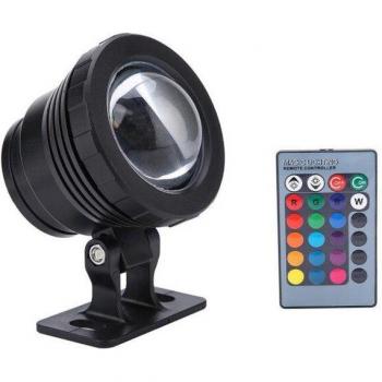 Lampe étanche LED RGB 10W/20W avec télécommande, 16 couleurs, pour fontaine et aquarium, norme IP65