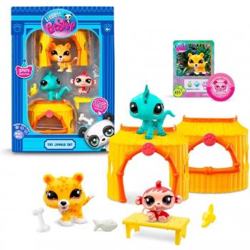 Littlest Pet Shop Tiki Jungle Playset with Collector Card