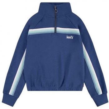 Levi's® Kids Half Zip Sweatshirt True Navy Female 5 Years
