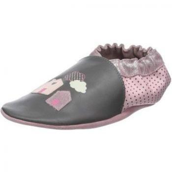 Chaussons Robeez gris HOME SWEET HOME pour enfants