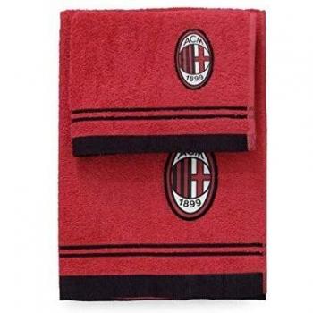 AC Milan Set Asciugamano e Ospite in Spugna