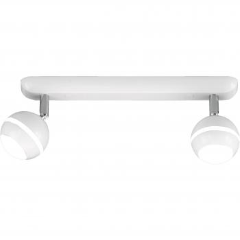 Triángulo de Luz Focos Pinza 15 x 36 cm, Color Blanco