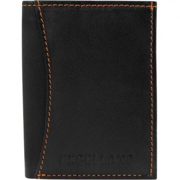 Cartera Compacta Excellanc con Cuero Auténtico