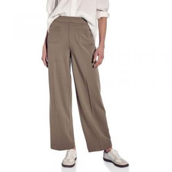 Pantalon Beige Femme Street One Coupe Droite Taille 36