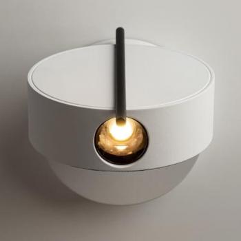Maytoni Applique LED Nuance, Ø 10 cm, Bianco e Nero