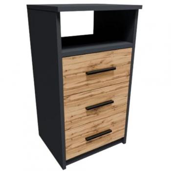 Buffet élégant avec étagère graphite