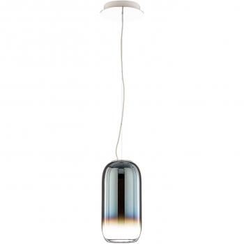 Lámpara colgante Gople Mini de Artemide, color azul/plata
