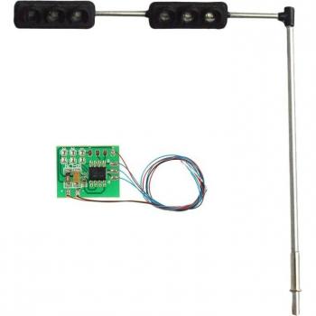 Semáforo 3 colores LED para DIY escala HO OO modelo 6LED