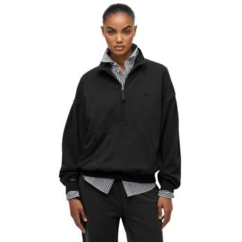 Women’s L Black Half‑Zip Pullover – Superdry
