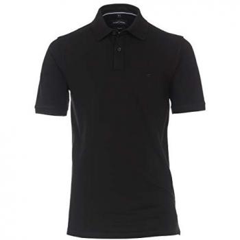 CASAMODA Poloshirt CASAMODA Herren Poloshirt Kurzarm Casual Fit Schwarz XXL