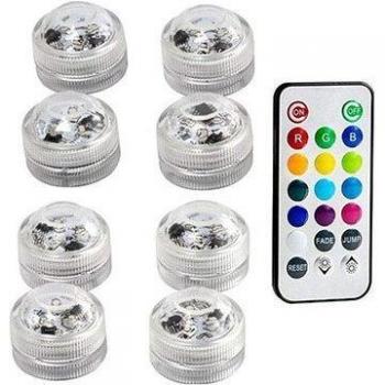10PCs Battery Operated IP68 LED Underwater Lights with Multi-Color Options