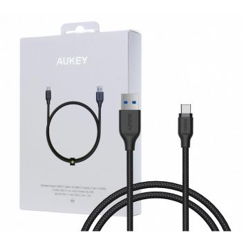 Cable USB Aukey 1,2 m Tipo C Negro