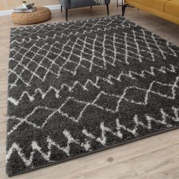 Dark Grey Tangier Shag Runner – 140 × 200 cm