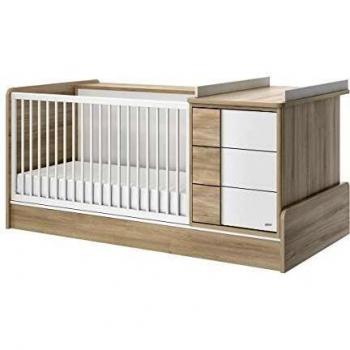 GALIPETTE Lit Compact Evolutif Sacha 70X140 Chêne du Bocage