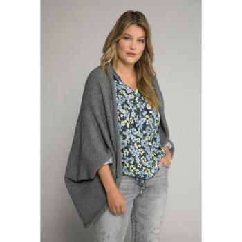 Blusa con Fantasia Floreale e Colletto College, Svasata, Donna, Blu, Taglia 64/66, Viscosa