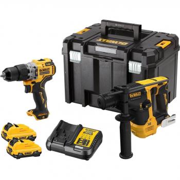 DEWALT DEWDCK2102L2 DCK2102L2T XR Brushless Twin Pack 12V 2 x 3.0Ah Li-ion
