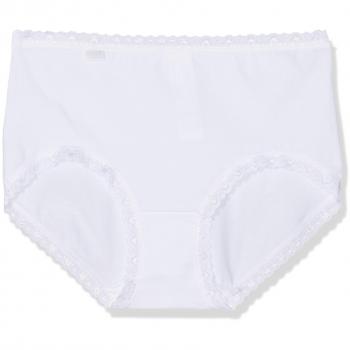 Panti Sloggi Blanco – Brasa Midi de Algodón 1 Par