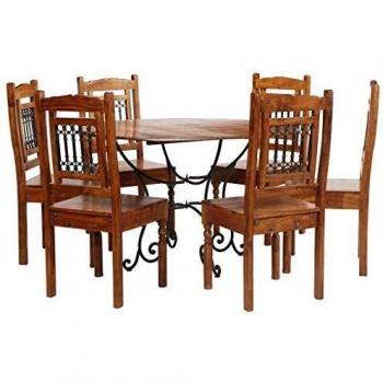 VidaXL Set de salle à manger 7 pcs en bois d’acacia