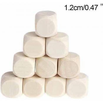 10PCS Six-Sided Blank Dice
