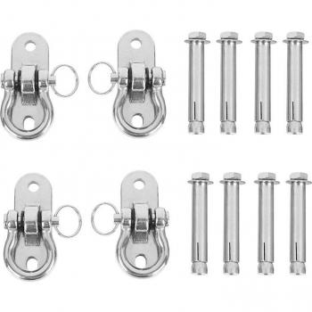 2X Stainless Steel Swing Hangers 250Kg for Swing and Yoga Hammock Chair