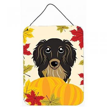 Longhair Dachshund Thanksgiving Artwork – Multicolor Edition