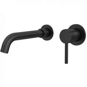 Valve de lavabo en acier inoxydable Valaz 21 cm – Noir et anti-corrosion
