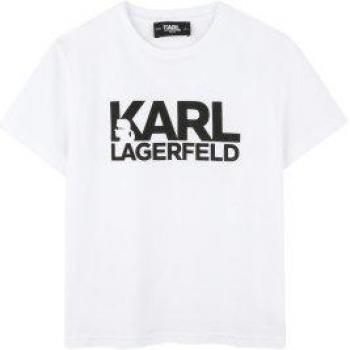 Karl Lagerfeld Kids Shirt Z30435 M Weiß Regular Fit