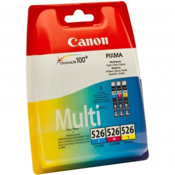 Canon CLI-526 Pack de cartouches C/M/Y Cyan, Magenta, Jaune