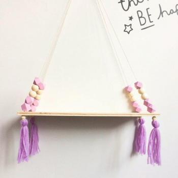 Étagère décorative en bois pour jouets d'enfants