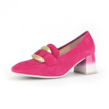 Gabor Damen Pumps 45.205.10 in Pink mit Gold Matt, Größe 37 EU