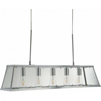 Searchlight Voyager Chrome Five-Bulb Ceiling Light