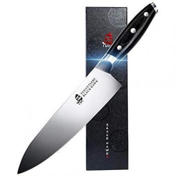 Black Hawk 8″ German High‑Carbon Chef Knife – TUO Kitchen Pro