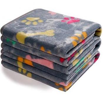 Garatia Coperta Morbida e Calda per Animali Domestici Grigio Large